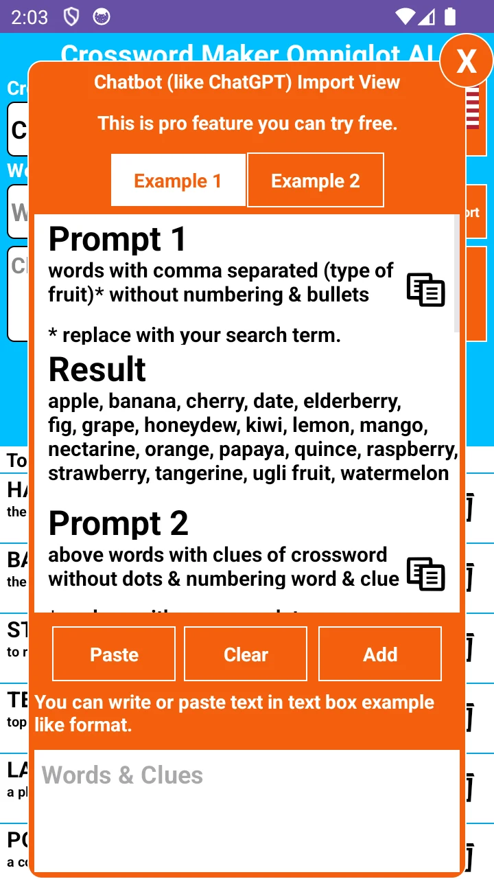 Crossword Maker Master screenshot