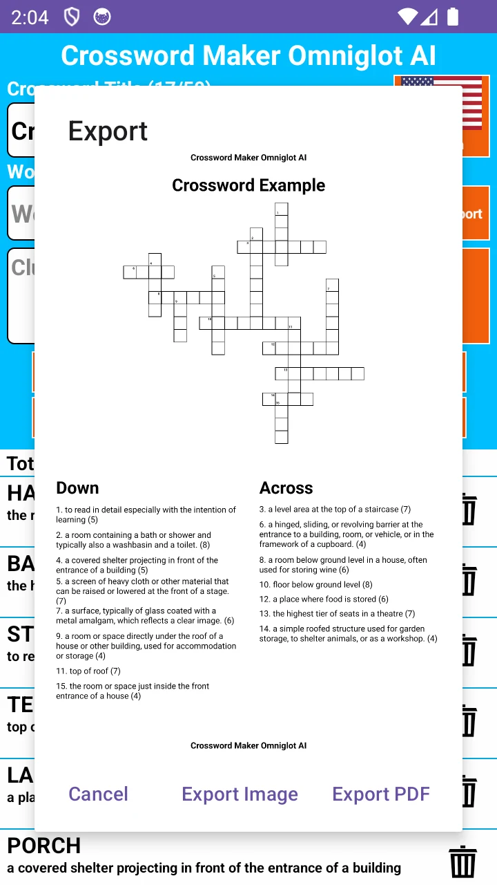 Crossword Maker Master screenshot